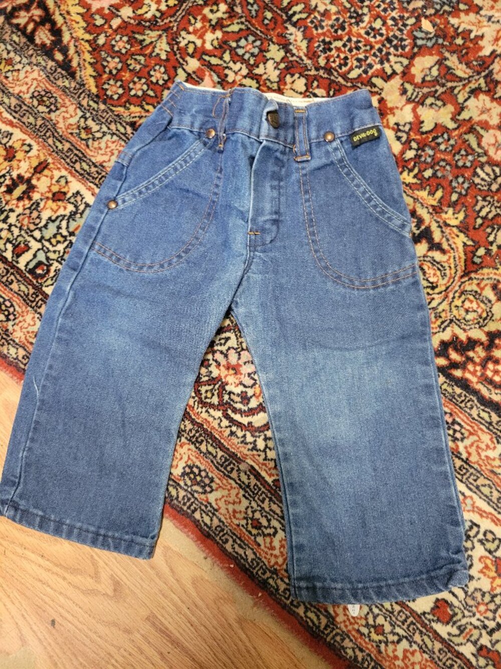Vintage 70's Denim Pants from Devil Dog Size 12 months